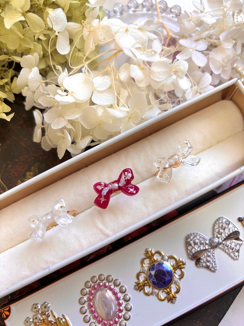 聖誕蝴蝶結戒指 - 戒指 - 其他材質 