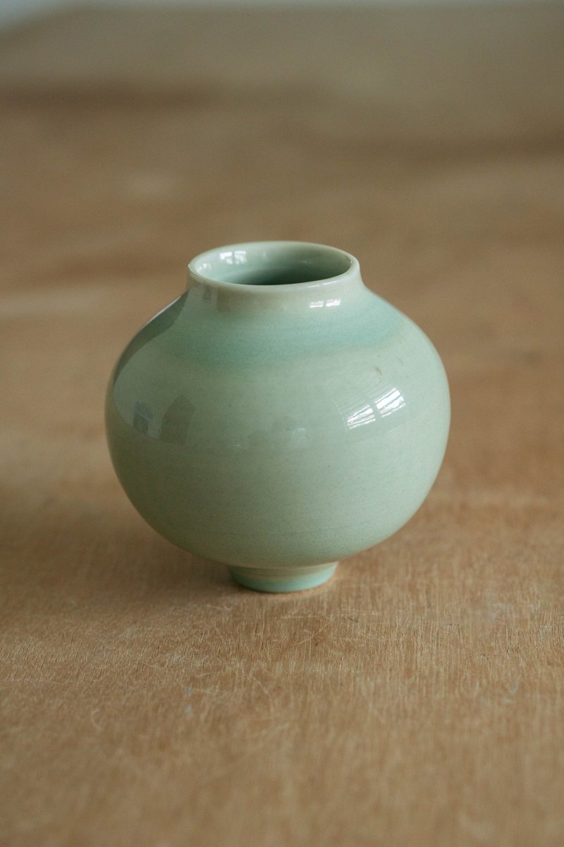 Celadon Moon Jar - Pottery & Ceramics - Porcelain Green