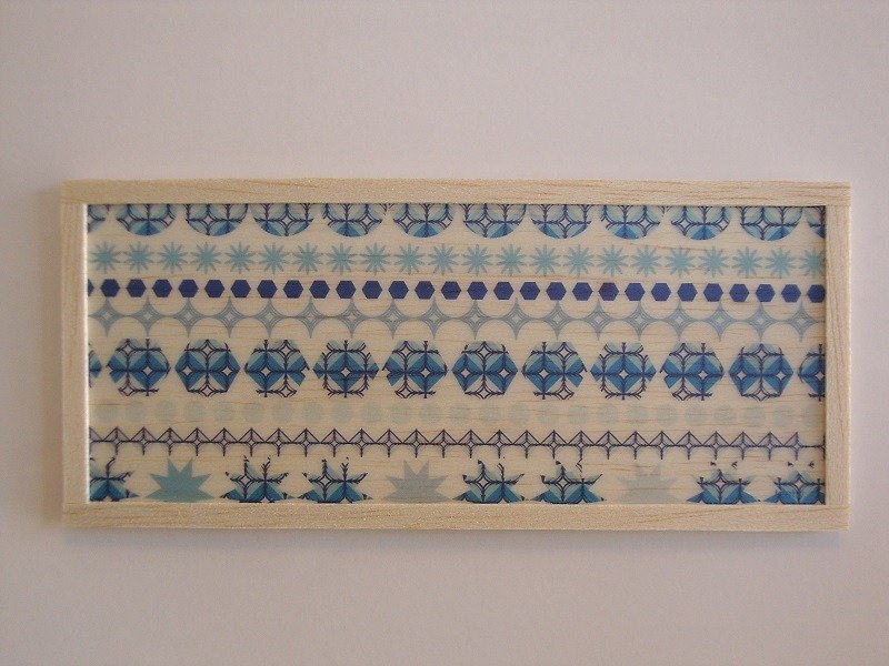 blue graphic 2 - ウォールデコ・壁紙 - 木製 ブルー