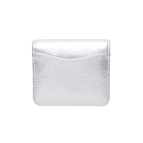 Daisy Photo Slot Half Wallet Bill Card Wallet silver - Shop