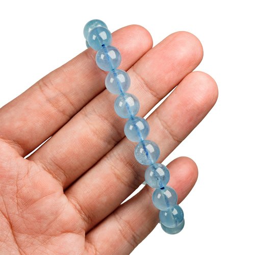 【高品質】アクアマリン Zhengjia Jewelry] アクアマリン 高品質 アイスブルー9.4-9.8mm アクア