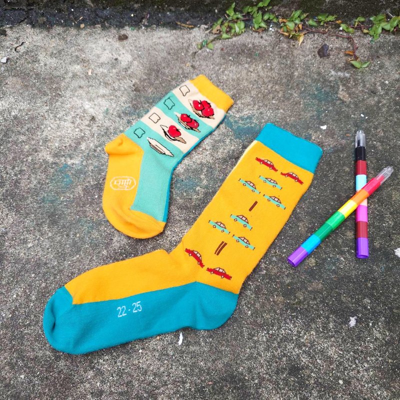 襪好台 Wow Taiwan Style Socks - 算數 - 男 女 大童 小童 - 襪子 - 棉．麻 多色