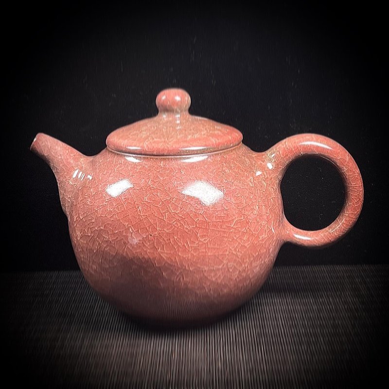 冰裂大壺 笠野窯 許聰志 - 茶壺/茶杯/茶具 - 陶 紅色