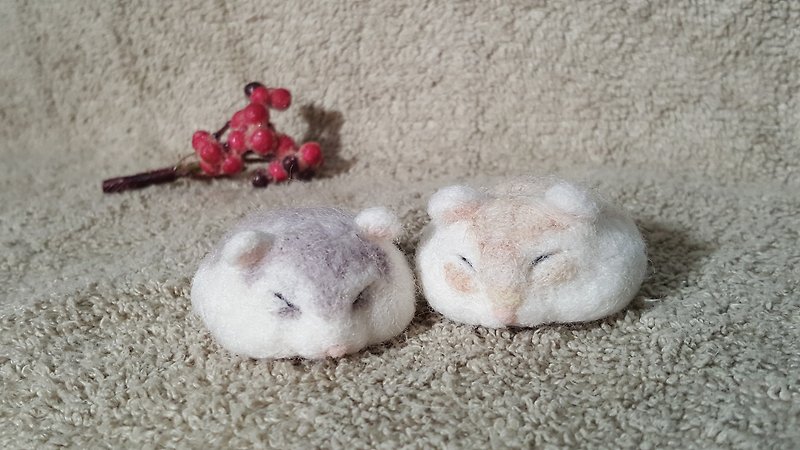 Original wool felt has melted numb small hamster ornaments edition - อื่นๆ - ขนแกะ 