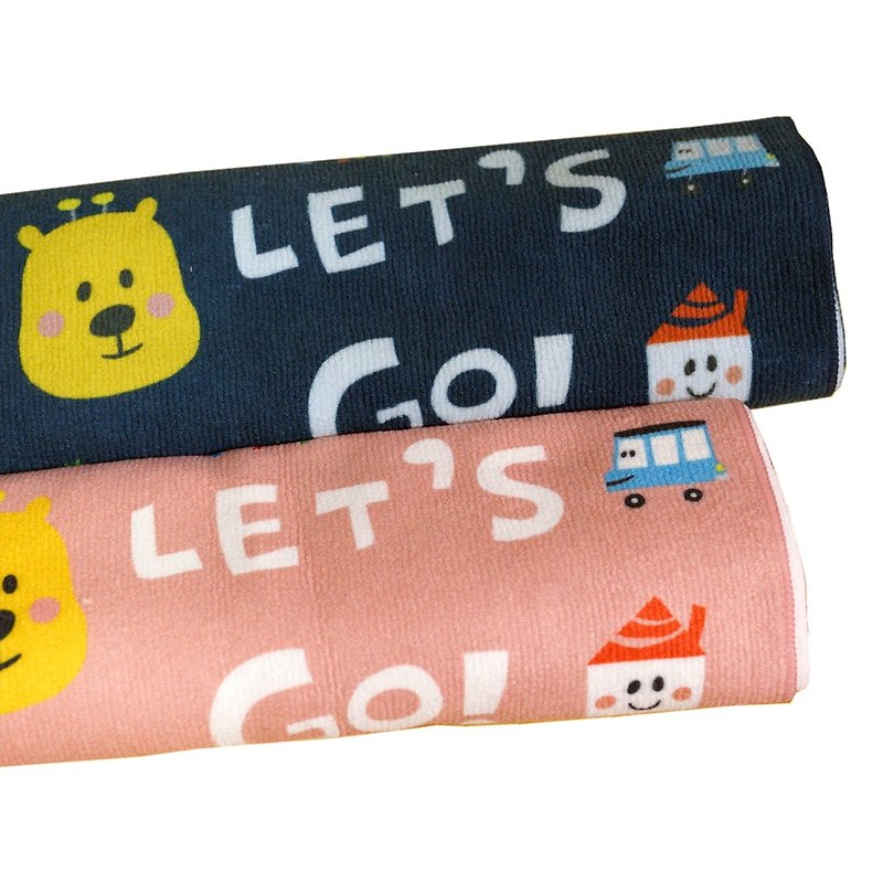 Let's Go! sports towel - Fitness Equipment - Cotton & Hemp Multicolor