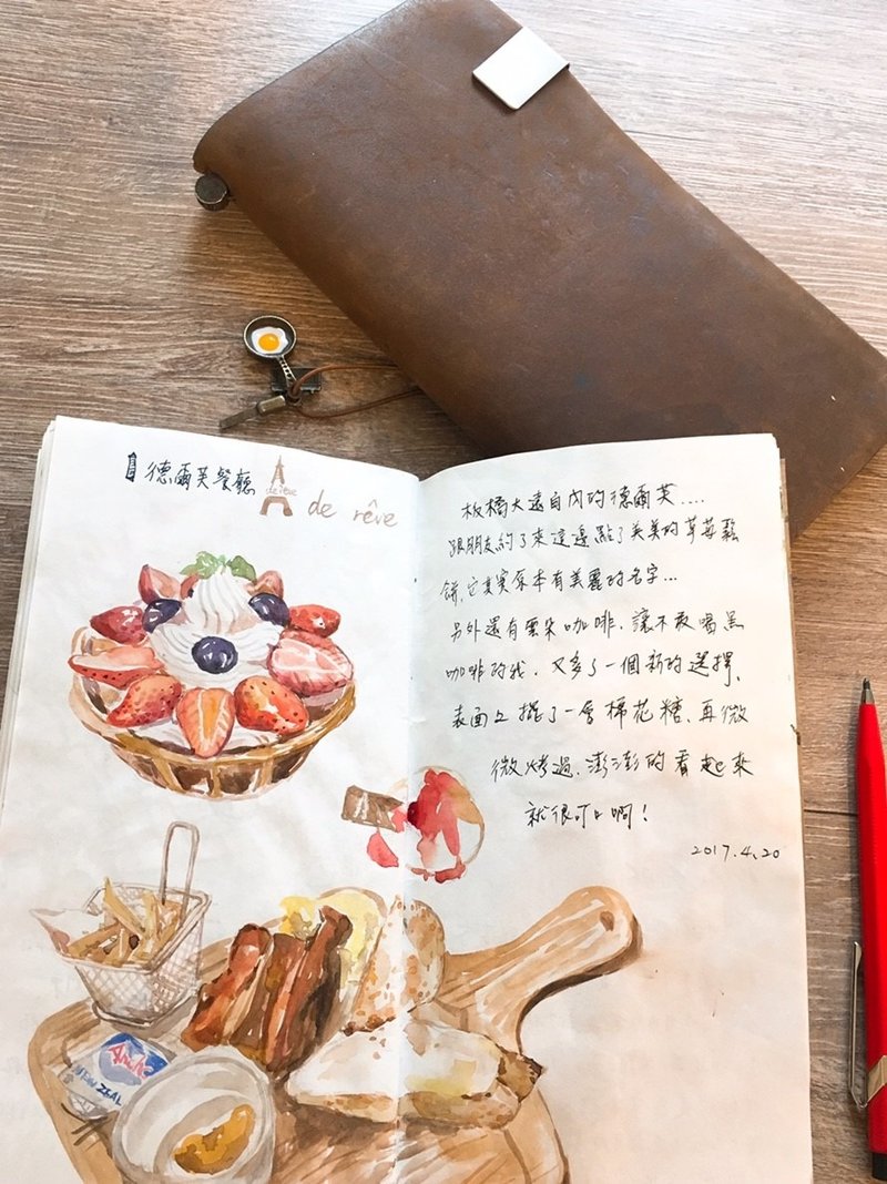 【雙人同行優惠】手帳迷必備技法。畫起來好好吃/水彩早午餐+手帳 - 插畫/繪畫/寫字 - 紙 