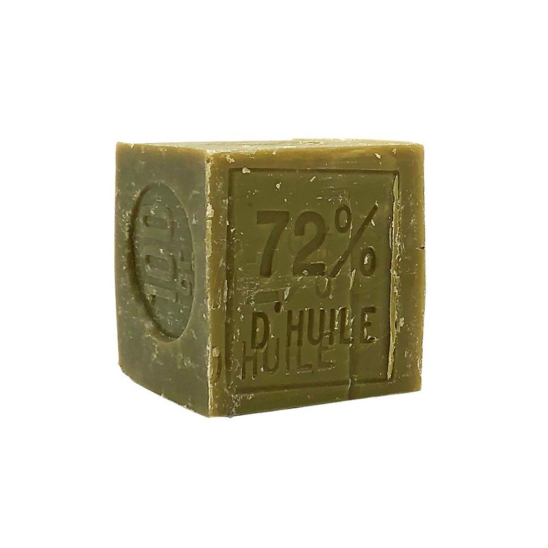 【多入優惠】法國席哈爾正統手作馬賽皂72%橄欖油100g - 肥皂/手工皂 - 其他材質 綠色