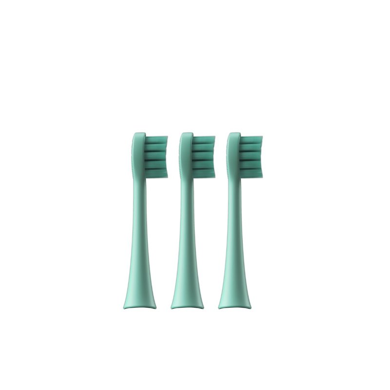 ZenyumSonic プレミアム ソフト ブラシ ヘッド 3 個パック (ピンク グリーン) #電头头头 - 歯ブラシ・オーラルケア - その他の素材 グリーン