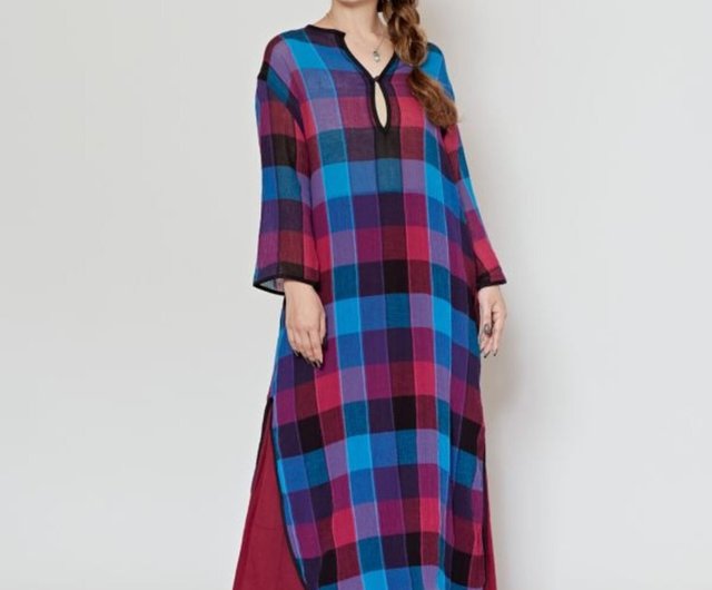ワンピース Madrascheck Embroidery Sleeveless Dress Madrascheck Embroidery Sleeveless Dress（Madrascheck