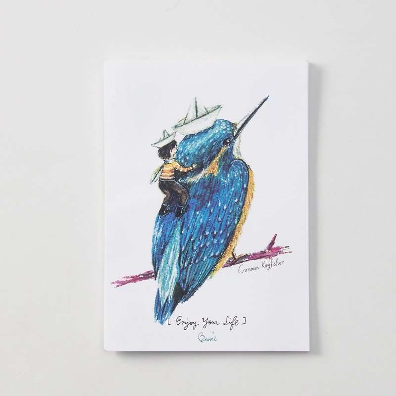 BIRDER Series- Common Kingfisher - Cards & Postcards - Paper White