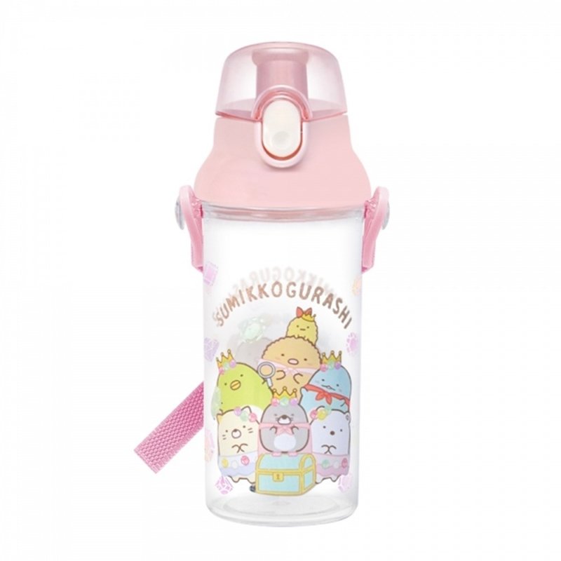 Skater-Direct Drinking Transparent Kettle (480ml) Corner Friend-Powder - Children's Tablewear - Plastic 