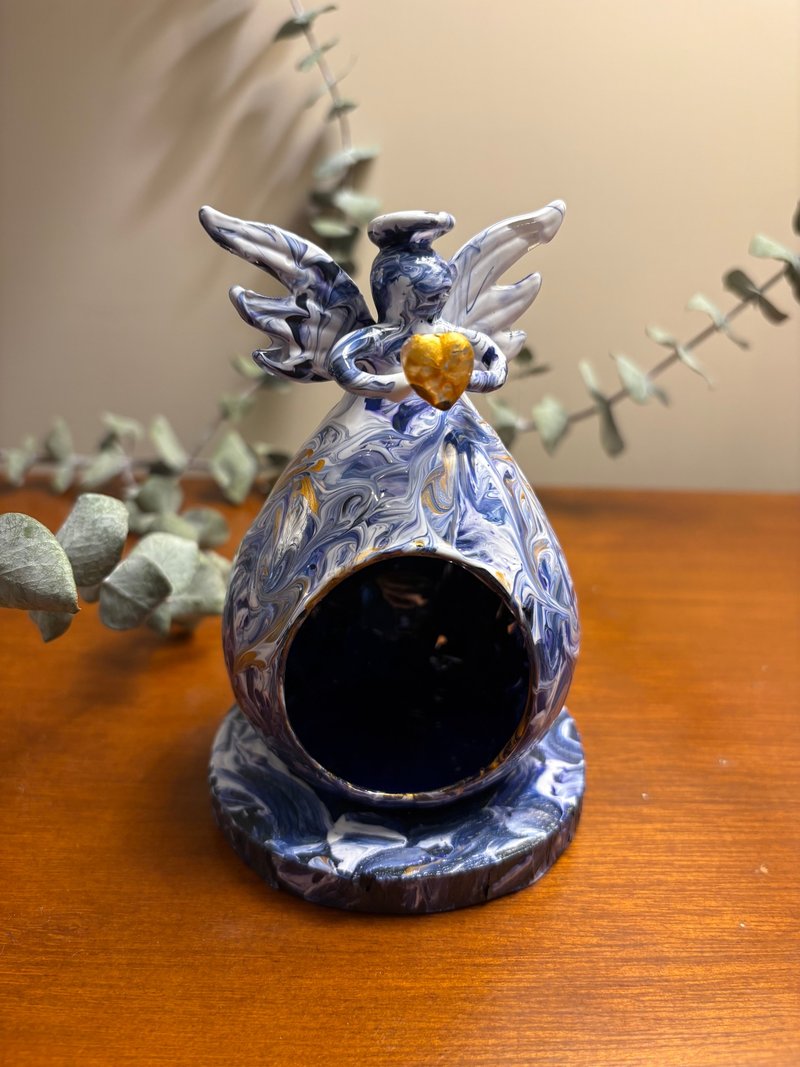 MioAngel 小天使燈 燭台 玻璃 聖誕 交換 禮物 線燈 - 蠟燭/燭台 - 玻璃 多色