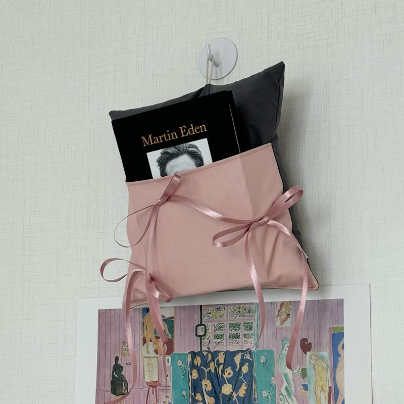 cushion memo holder - ribbon / interior storage hook - 其他 - 其他材質 粉紅色