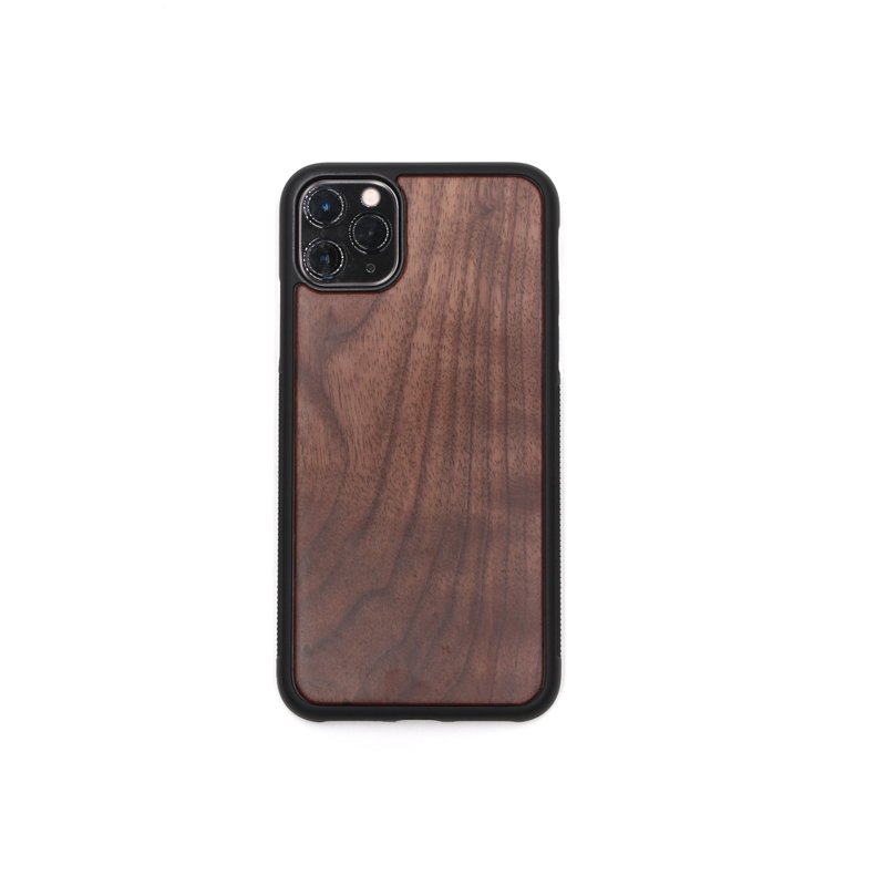 IPHONE 11 Pro solid wood phone case-walnut - Phone Cases - Wood 