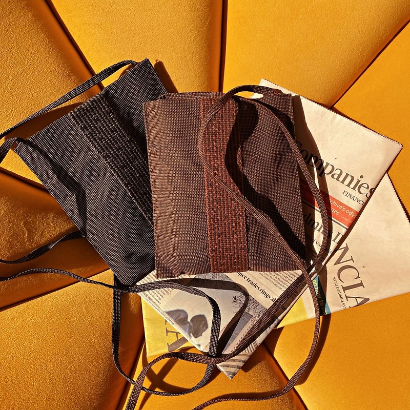 HERMES Hermes Herline Mini Shoulder Bag/Grey, Coffee/Two Colors Available - กระเป๋าแมสเซนเจอร์ - ไนลอน 