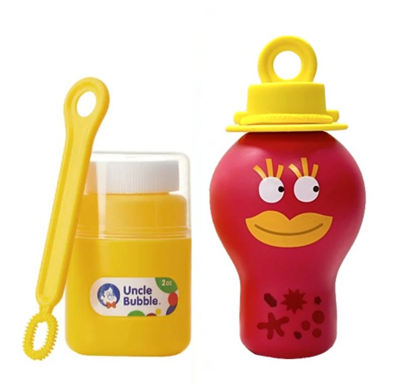 Ankebao Uncle Bubble toilet water non-spill bubble bottle - Other - Plastic Pink