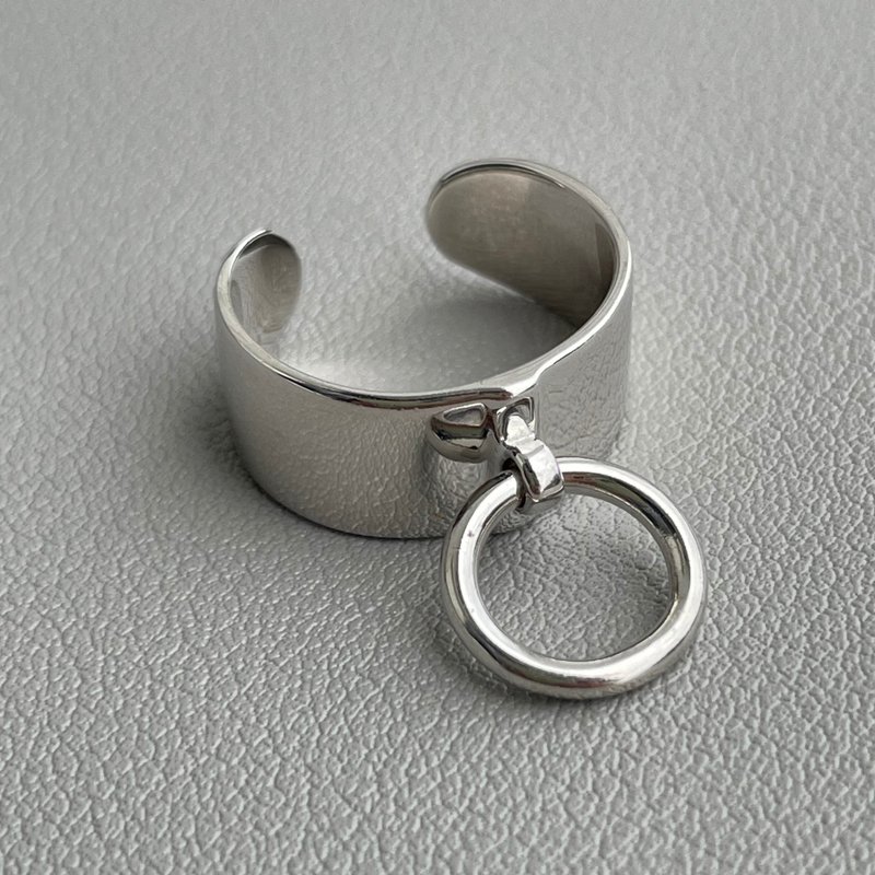 Dainty & Minimalist S925 Sterling Silver  ring / Free size ring / Women ring - แหวนทั่วไป - เงินแท้ สีเงิน