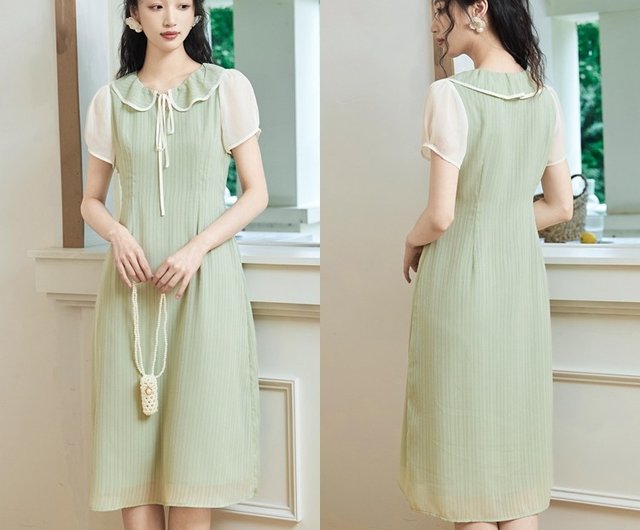 LACE KUNG FU DRESS グリーン　Sサイズ LACE KUNG FU DRESS グリーン Sサイズ - メルカリ