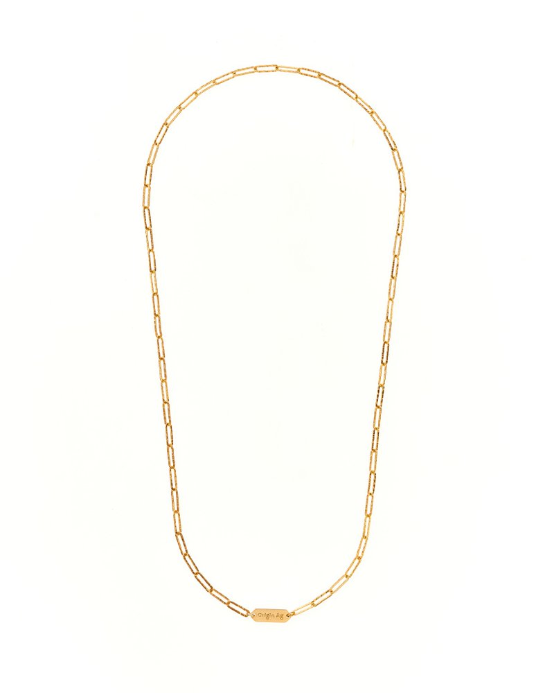 OA HAMMERRED CHAIN (Gold Plated) - Necklaces - Sterling Silver Gold