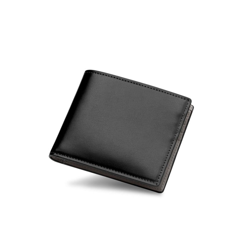 Maverick & Co. - Cosmopolitan Slim Leather Wallet (Black & Grey) - Wallets - Genuine Leather Black