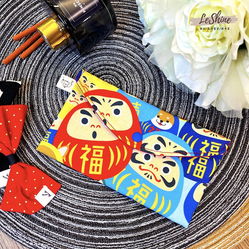 Leshen Red Packet Bag Spring Festival New Year Gift Creative Handmade Cloth Wallet/Passbook/Mask Bag - กระเป๋าสตางค์ - ผ้าฝ้าย/ผ้าลินิน หลากหลายสี