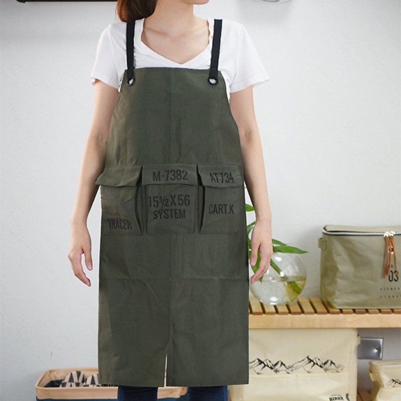 The Jager - Working Apron (Green) - Aprons - Cotton & Hemp Green