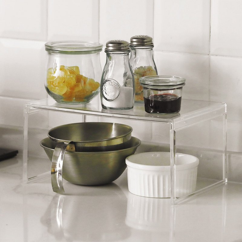 Japan Frost Mountain Transparent U-shaped Storage/Layered Storage Rack - ชั้นวาง/ตะกร้า - อะคริลิค สีใส