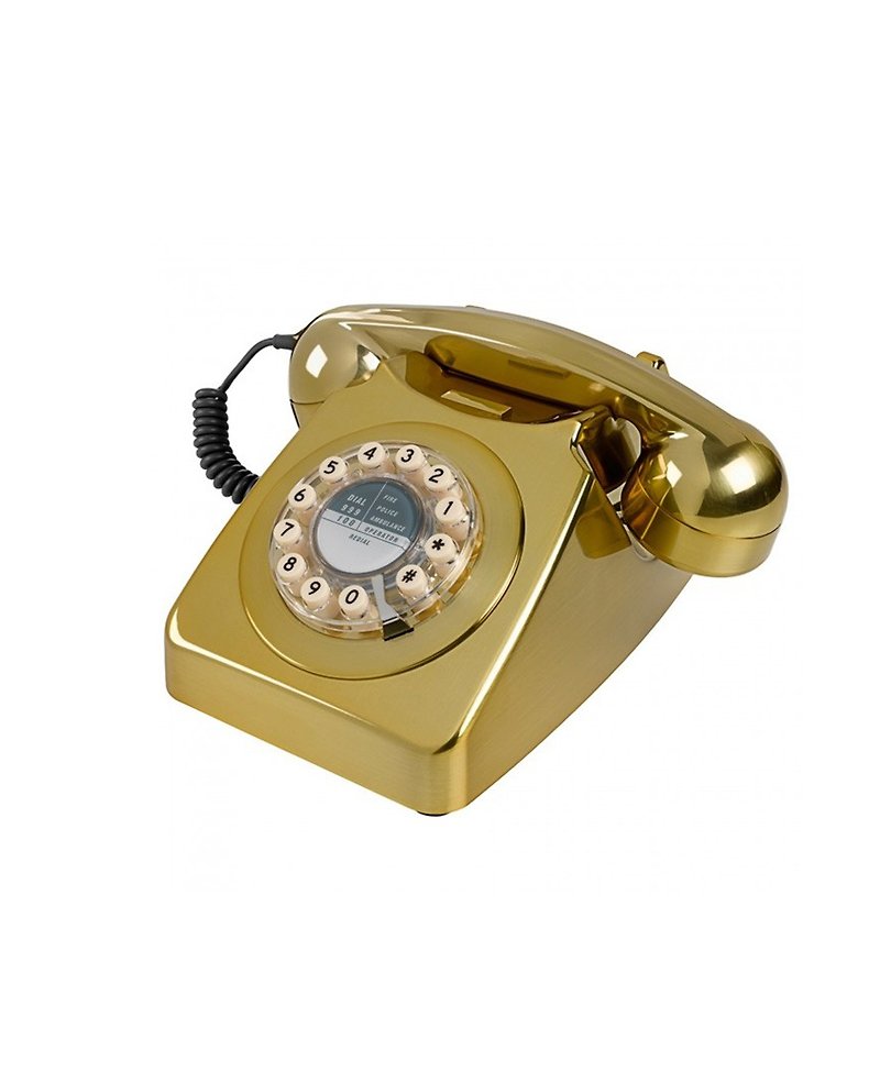 SUSS-UK imported 1950s 746 series retro classic phone / industrial style (luxury gold) - อื่นๆ - โลหะ สีทอง