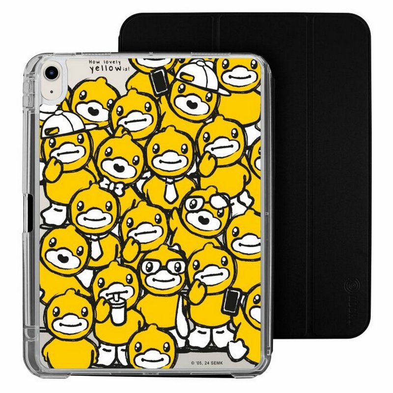 小黃鴨一家 iPad Air /Pro 2024mini7可拆式防摔透明實色摺套 - 平板/電腦保護殼/保護貼 - 塑膠 多色