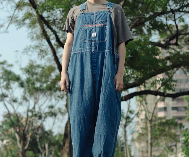 Tsubasa.Y│Pointer suspenders 010 low back blue 55 waist suspenders overalls  - Shop tsubasay Overalls & Jumpsuits - Pinkoi