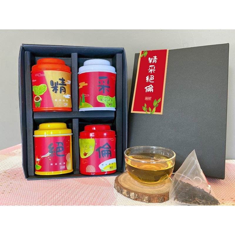 Charity Gift Box [Excellent] Wu Zang Comprehensive Four Small Tea Gifts Career Gifts and Blessings - Tea - Fresh Ingredients Multicolor