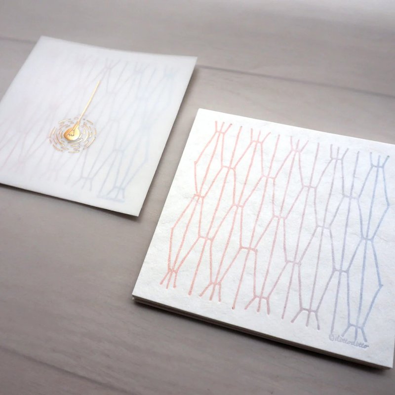 方形便箋組 — 帶半透明封面 -  輕柔色調(set 6) - 便條紙/便利貼 - 紙 多色