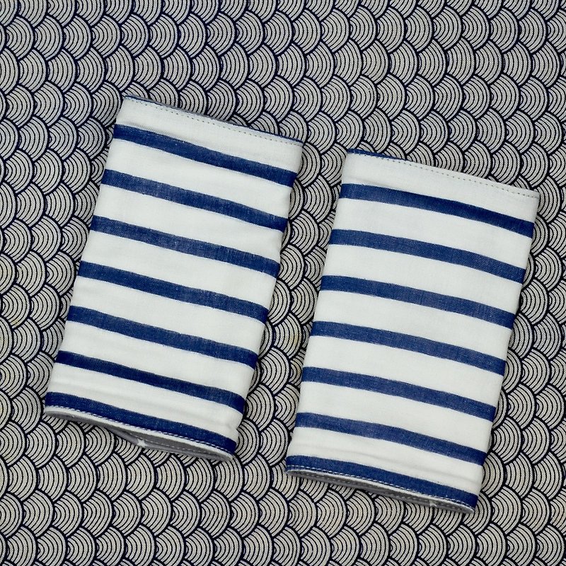 Sling towel, Japan LUCKY saliva pad (Starry Night) - ผ้ากันเปื้อน - ผ้าฝ้าย/ผ้าลินิน สีเทา