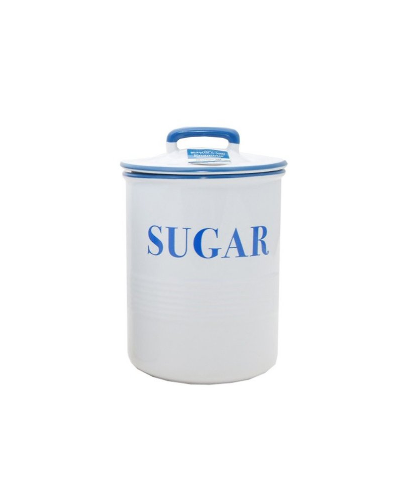 British Rayware simple design ceramic hand-painted style sealed storage tank (sugar text version) - Cookware - Other Metals White