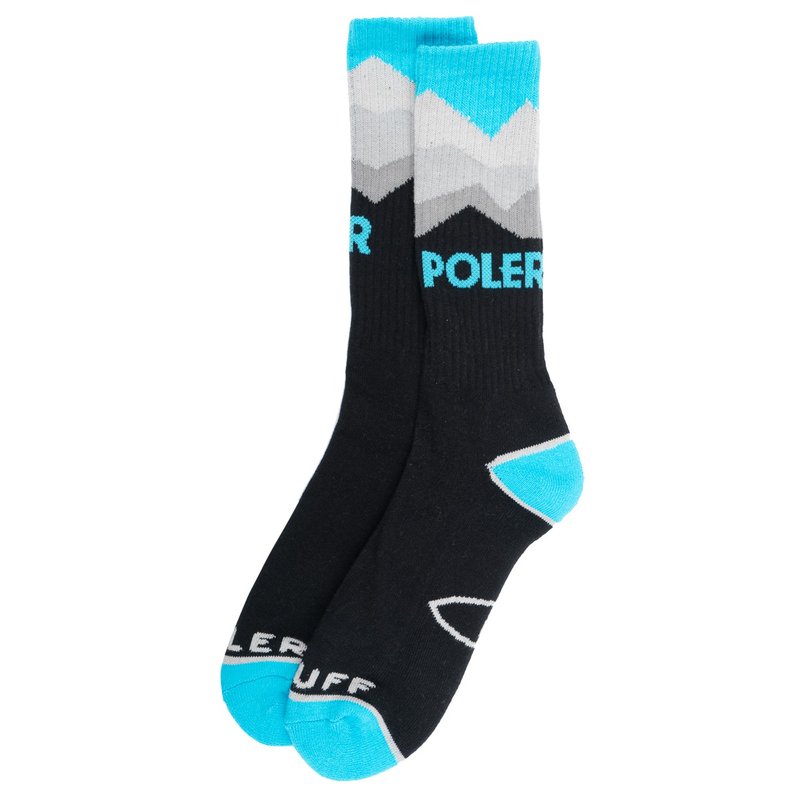 POLER MOUNTAIN SOCK 山岳 中長襪 男襪 黑.藍 - 襪子 - 其他材質 多色