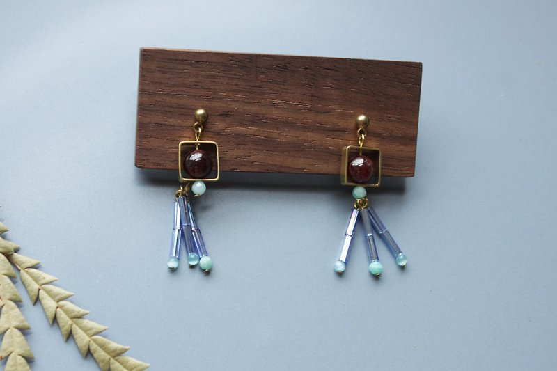 Guppy - earring  clip-on earring - Earrings & Clip-ons - Other Metals Multicolor