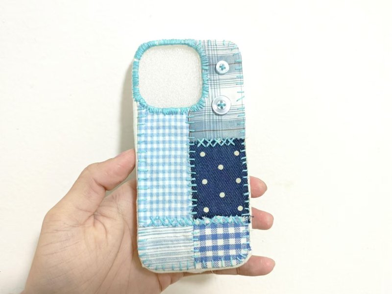 Fabric mobile phone case handmade Apple mobile phone case - Phone Cases - Cotton & Hemp 