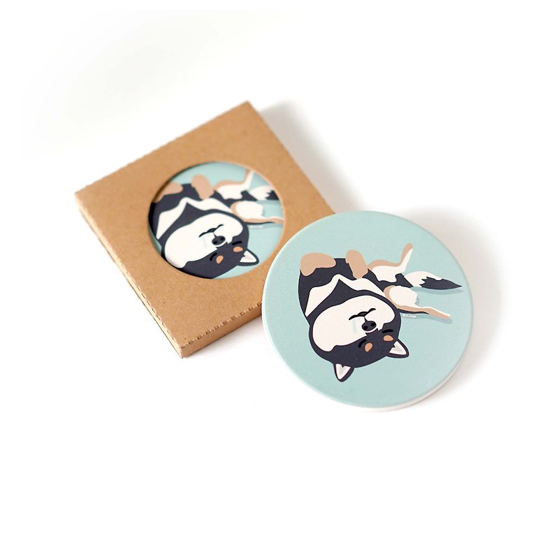 Original design Lovely Shiba Inu Ceramic Coaster