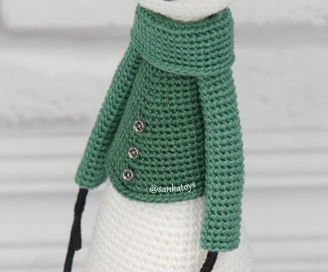 Digital】Crochet pattern Snowman Gentleman, PDF Digital Download