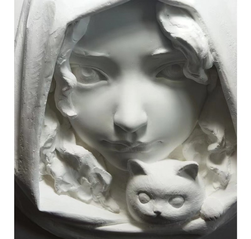 掛飾 | 手作 | 雕塑掛件 | 超硬石膏 | 旅行NO.1 I  限量藝術作品 - 吊飾/掛飾 - 其他材質 白色