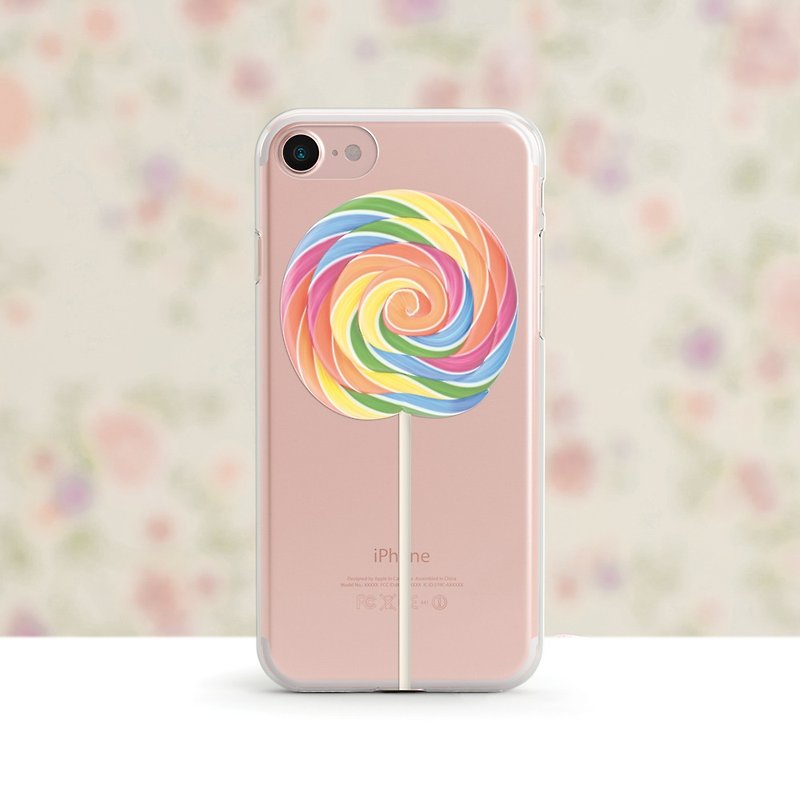 棒棒糖- 防摔透明軟殼-  iPhone 14, 13 至 iPhoneSE, Samsung - 手機殼/手機套 - 塑膠 多色