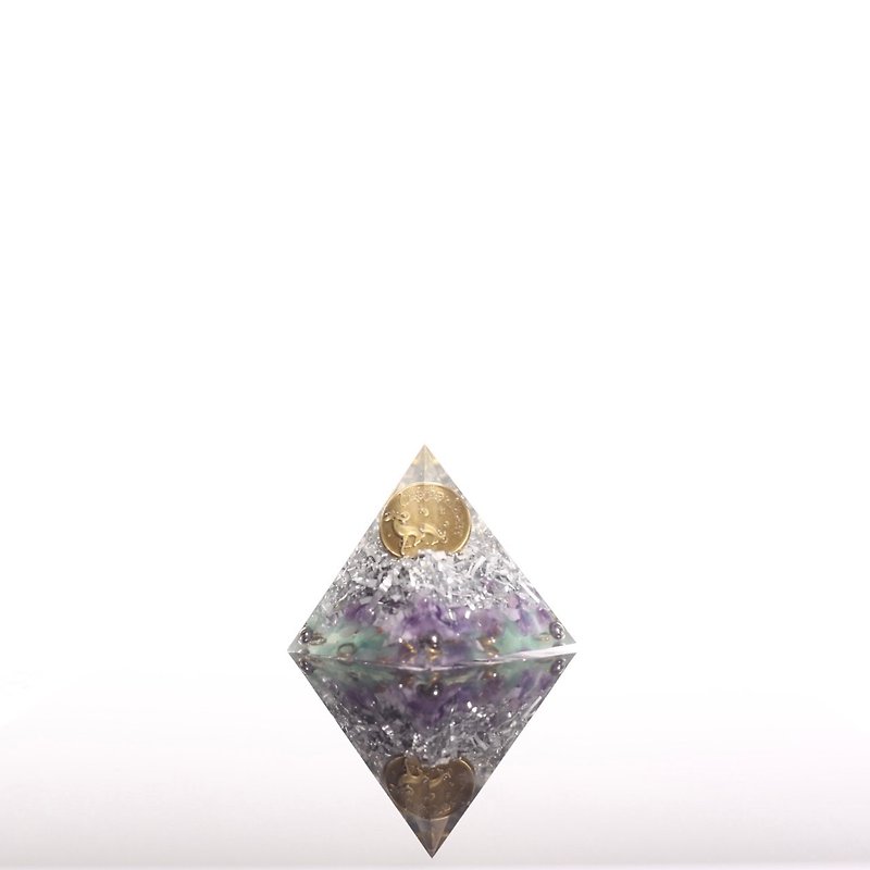 [Mother's Day Gift] Constellation Series-Capricorn Orgonite Lucky Stone Orgonite Lucky Crystal Healing - Items for Display - Semi-Precious Stones Multicolor