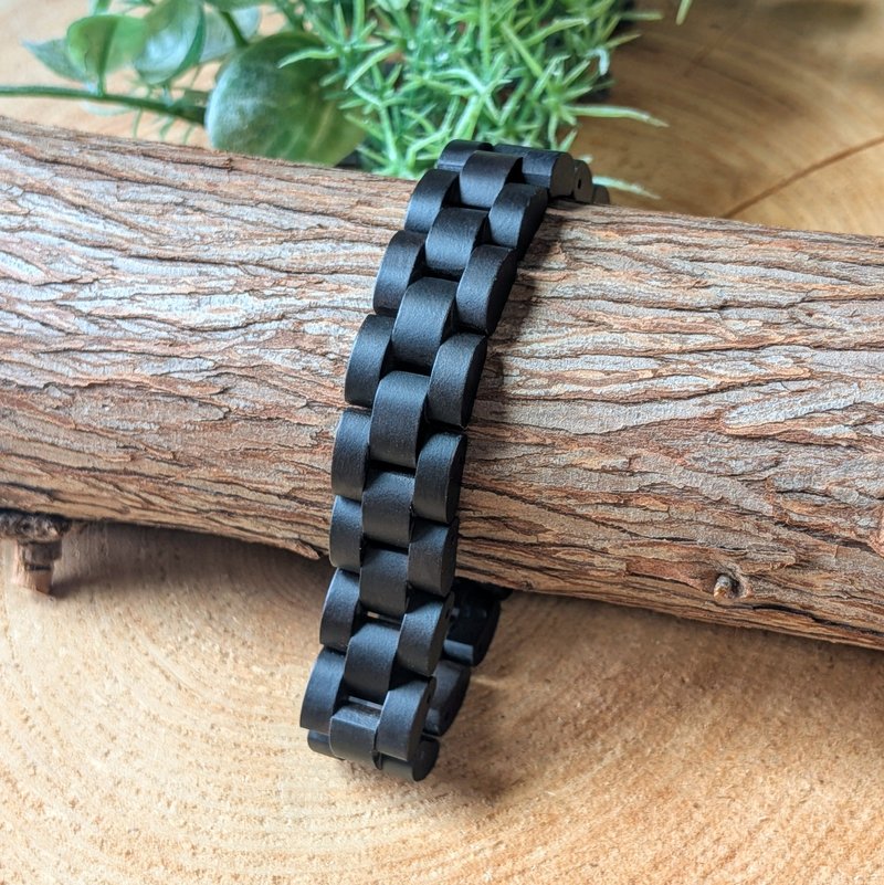 【木製ブレスレット】EINBAND Wood Bracelet 天然木ブレスレット サンダルウッド - 手鍊/手環 - 木頭 咖啡色