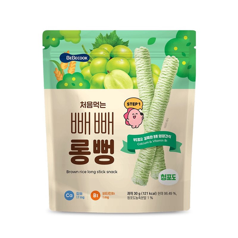 韓國【BEBECOOK】寶膳 嬰幼兒初食綿綿貝貝棒-青葡萄(30g) - 其他 - 其他材質 