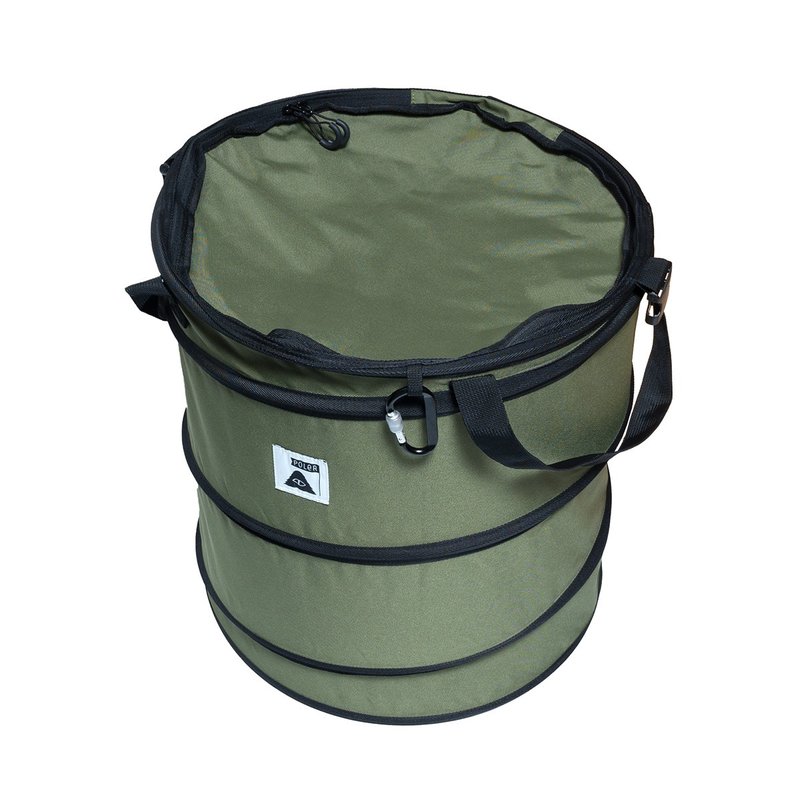 Japan limited POLER TRASH BOX storage basket storage basket olive green - ชุดเดินป่า - วัสดุกันนำ้ สีเขียว