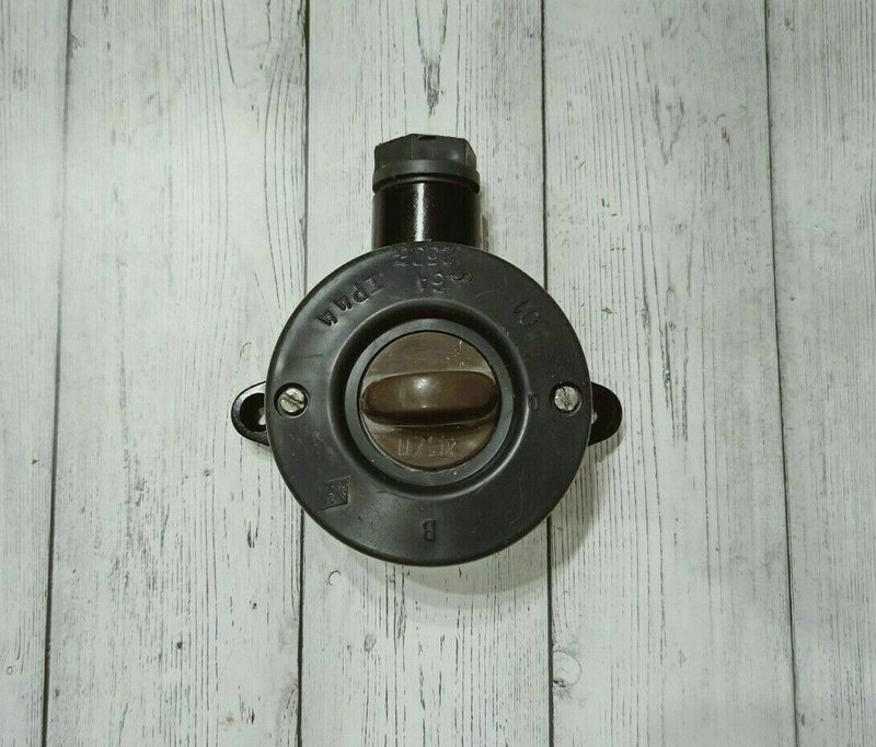 1970 NEW original vintage electrical rotary switch for lighting USSR Soviet LOFT - โคมไฟ - วัสดุอื่นๆ สีดำ