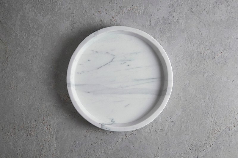 Marble disc - ของวางตกแต่ง - วัสดุอื่นๆ ขาว