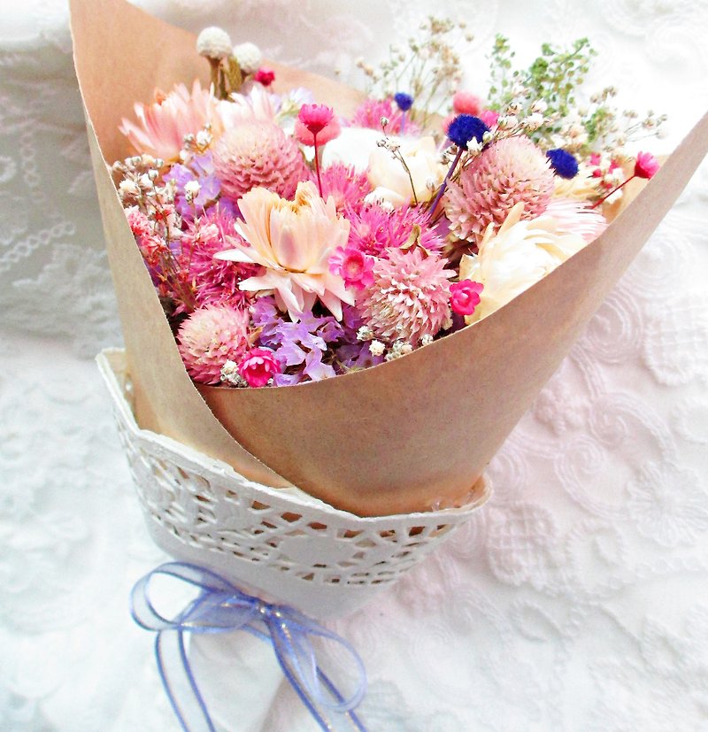 ❤ [falling Sakula colorful ─ multipurpose dried bouquet dried flower] ❤ amaranth Valentine bouquet graduation graduation wedding was a small wedding ceremony arranged a birthday gift EXPLORATION room photo outdoor photo small wedding bouquet kraft paper la - Plants - Other Materials 