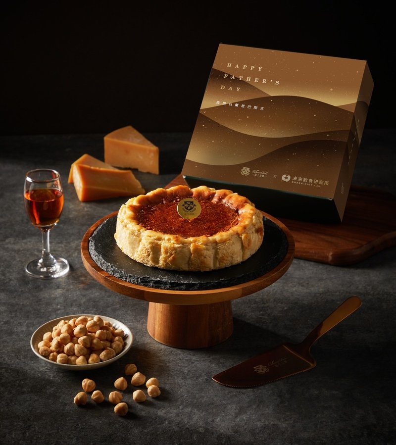 [Father's Day Limited] Hazelnut Brandy Basque Cheesecake 6 inches (fastest delivery date 0712) - Cake & Desserts - Other Materials Transparent