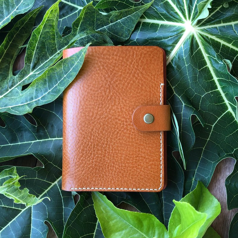 Granada Leather Passport Holder / Passport Cover / Vegetable-Tanned Leather - Toffee / Royal Rose Red / Oasis - ที่เก็บพาสปอร์ต - หนังแท้ สีแดง
